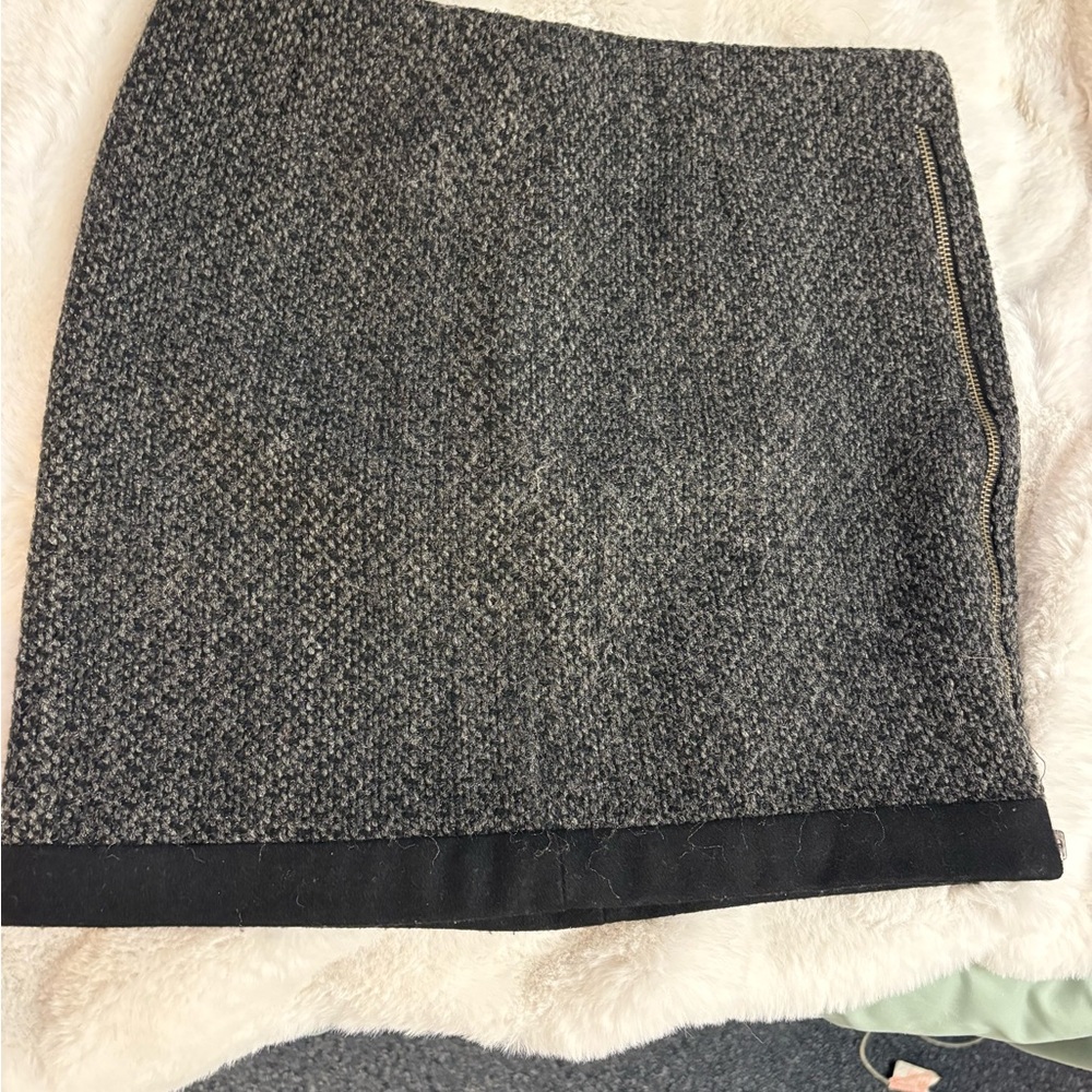 Zara Charcoal Tweed Pencil Skirt